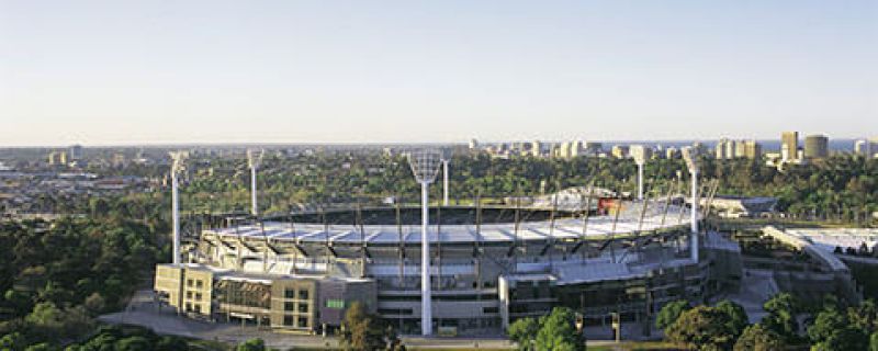 Aerial view of the MCG